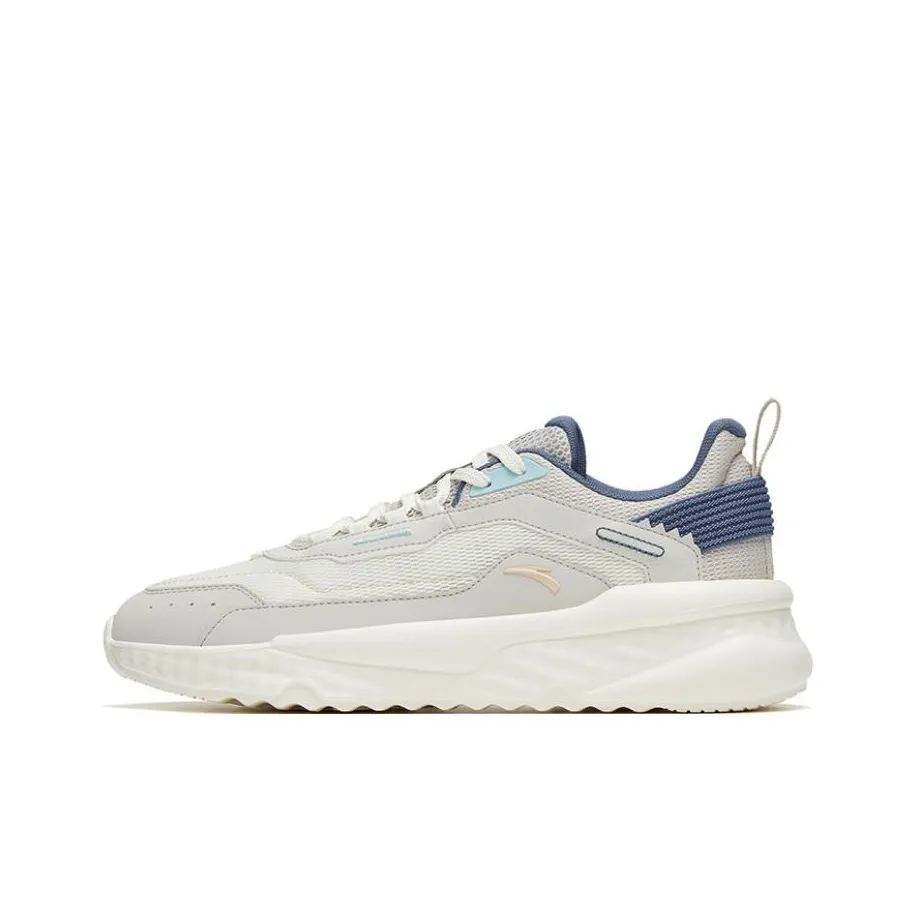 Anta Unruly Series Non slip Lightweight Low Top Sports Casual Shoes Men's White Gray Blue