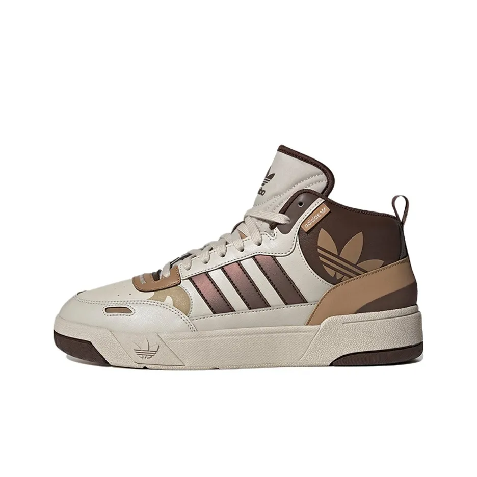 Adidas Originals Post Up Износостойкий и Легкий MID Скейтборд Кроссовки Унисекс Экрю