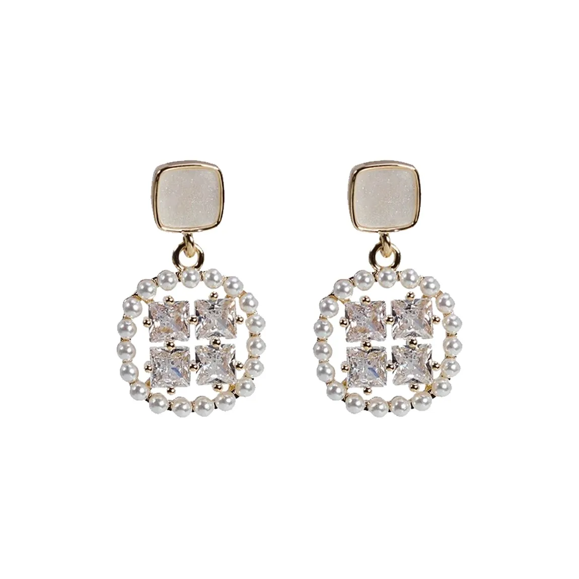 FEO Искусственная жемчужина Серьги Женские