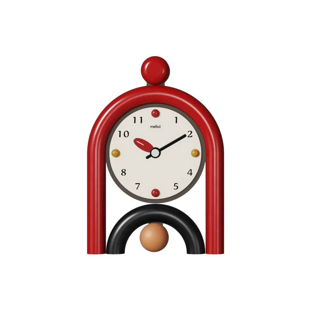 Meishida Механизм с плавным ходом секундной стрелки Настольные часы Унисекс Бежевый Циферблат часов