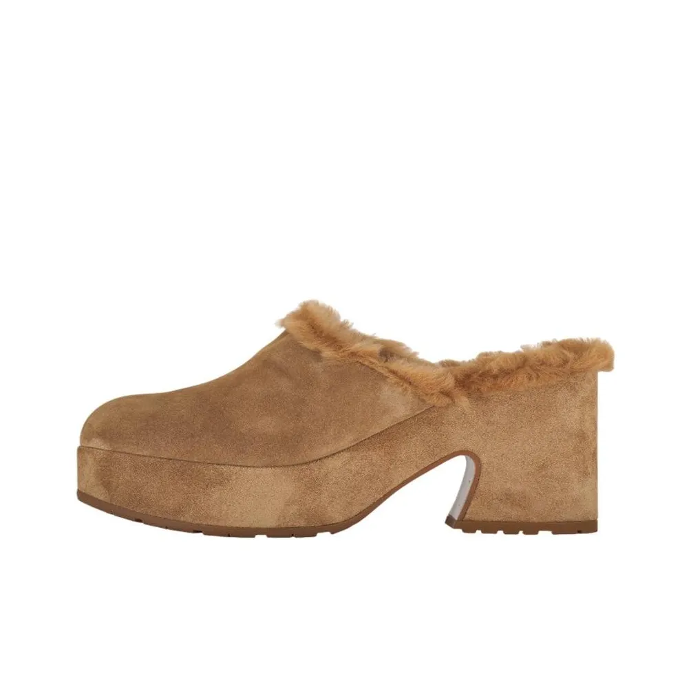 GIANVITO ROSSI Lyss Closed Toe Slippers 5.5cm Women's Brown