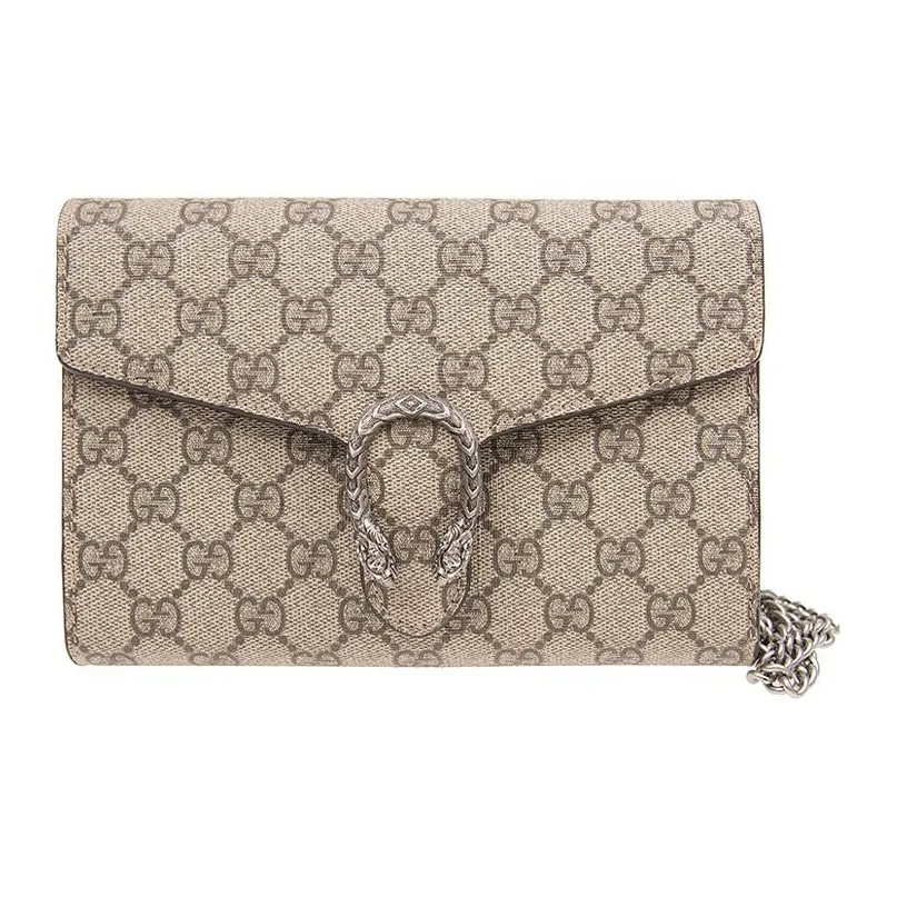 GUCCI Dionysus Canvas Crossbody Bag, Shoulder Bag Women's Ebony
