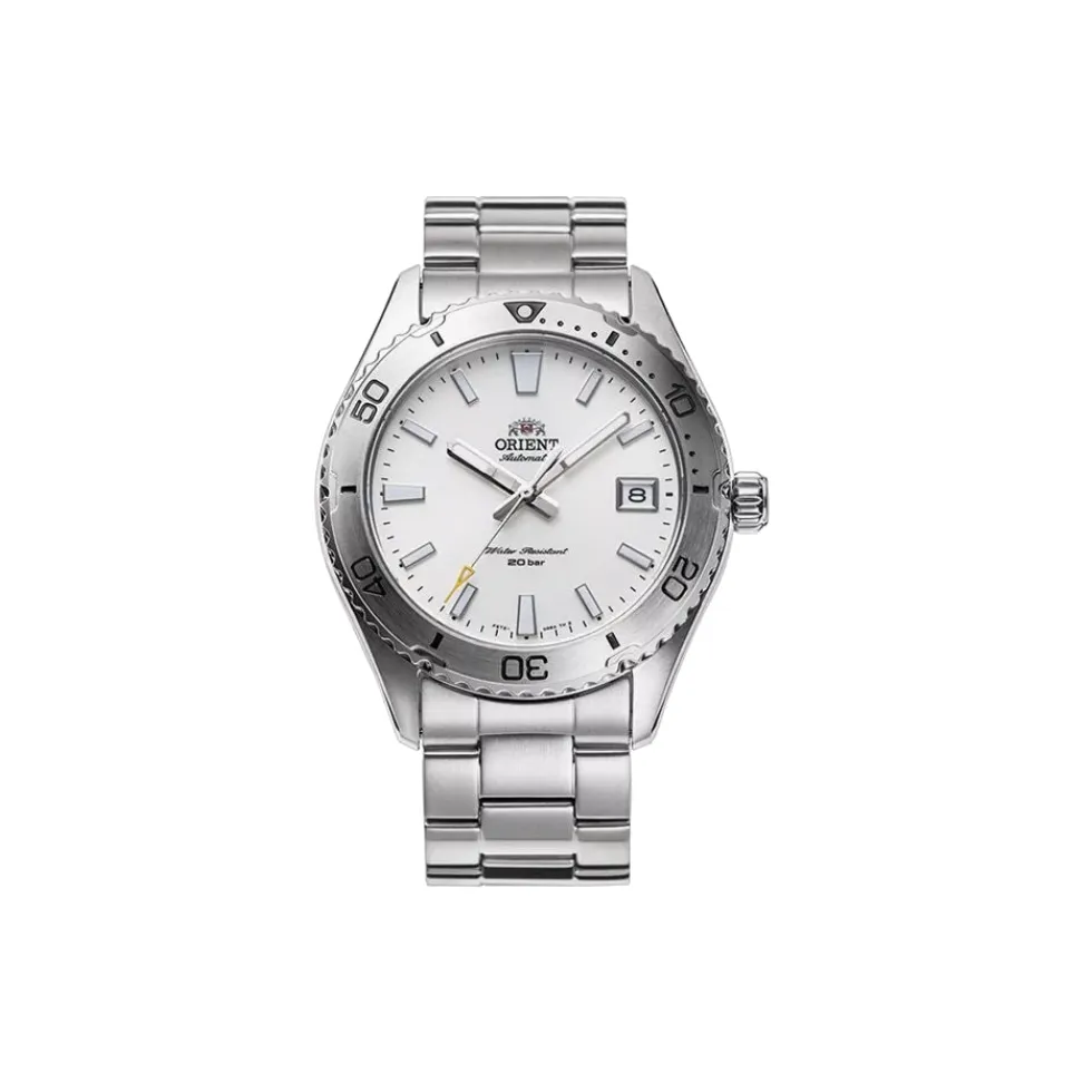 ORIENT Automatic Mechanical Movement Stainless Steel Strap Watch 46.5mm Men's Watch White Dial