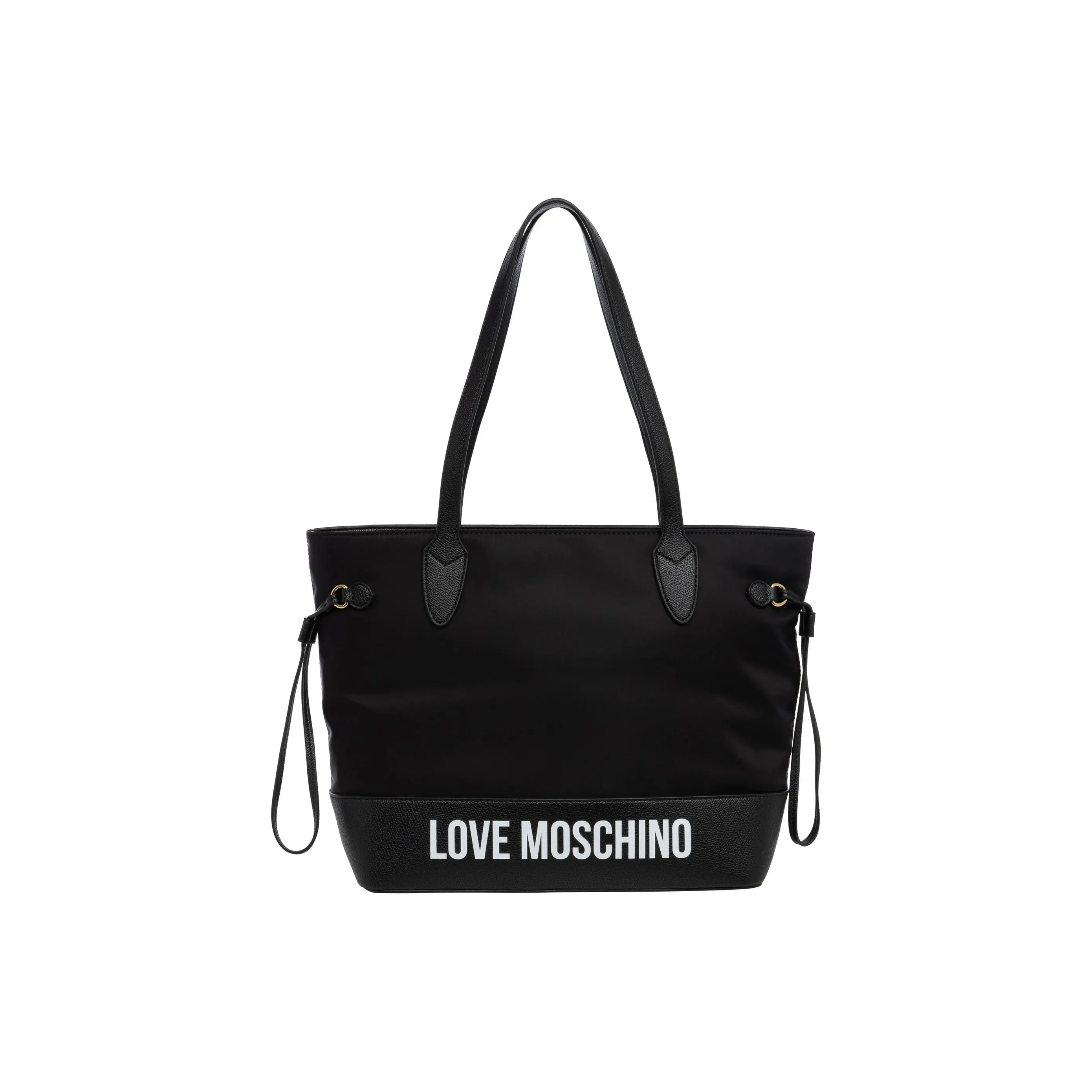 LOVE MOSCHINO Polyamide With Polyurethane Tote Bag, Shopping Bag, Shoulder Bag, Handbag Women's Black