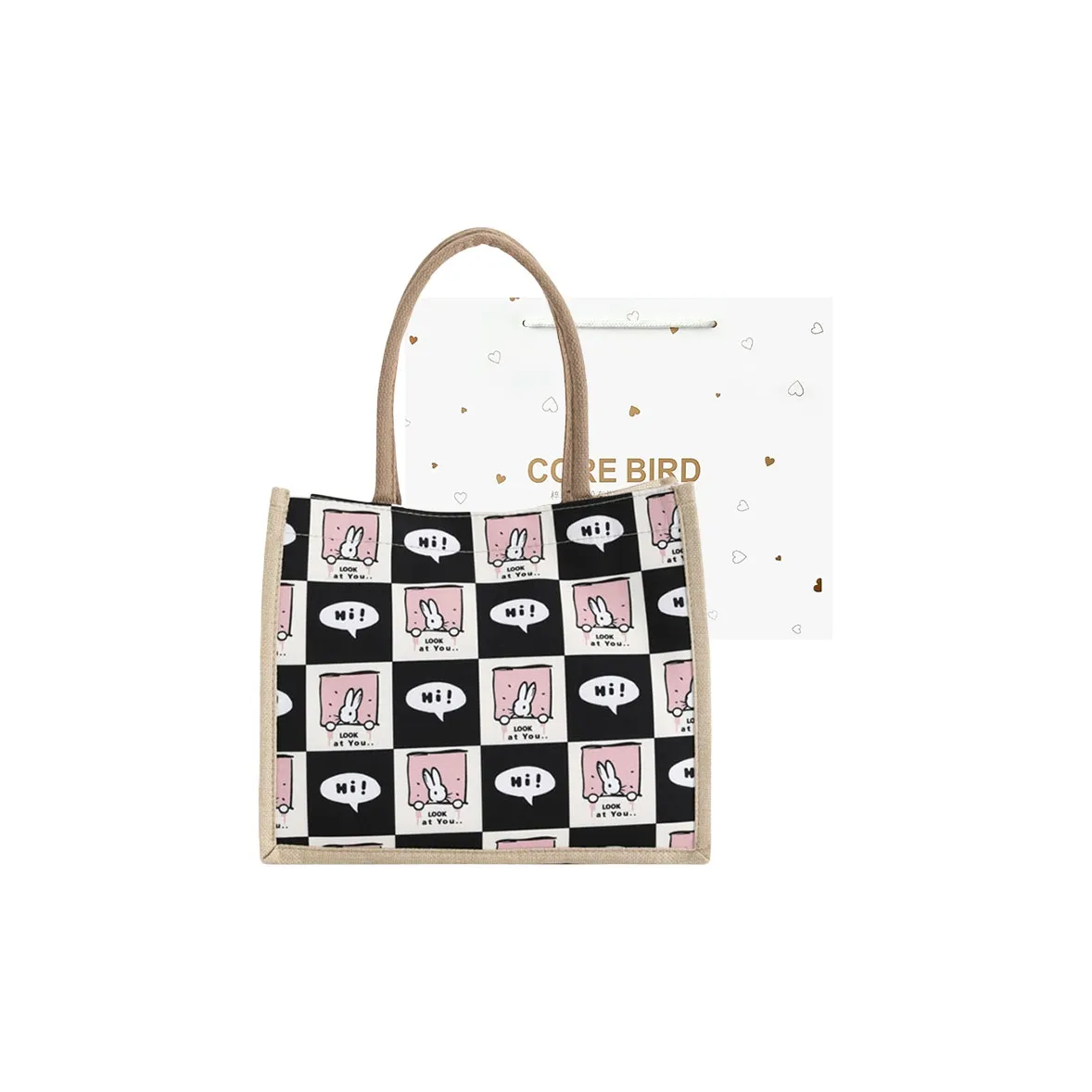 CORE BIRD Canvas Bag, Shoulder Bag Women's Multicolor