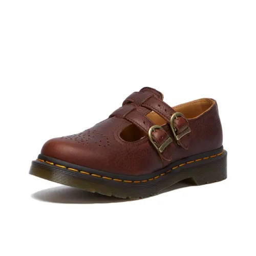 Dr.Martens Туфли Мэри Джейн Красно-коричневые Женские