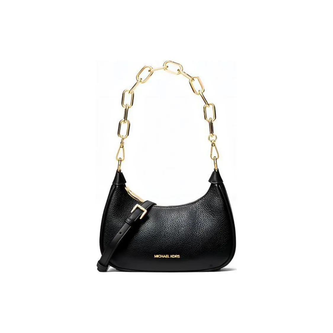 MICHAEL KORS Pebble Leather Portable Crossbody Bag, Shoulder Bag Women's Black