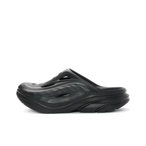 HOKA ONE ONE ORA Recovery Mule Домашние тапочки Черный Унисекс