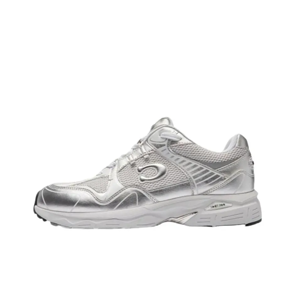 COACH Low Top Casual Shoes Men's Silver