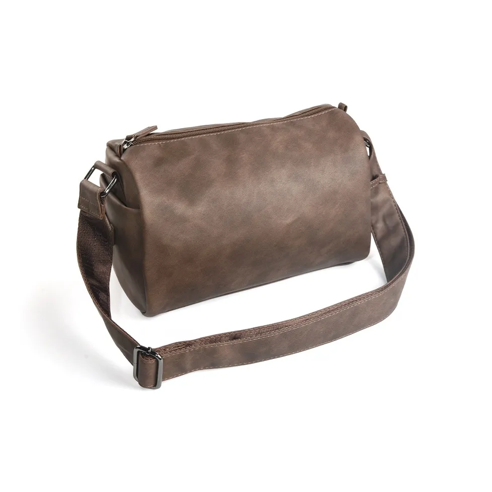 TTaG．baG ПУ (полиуретан) Сумка через плечо Стандартная Мужская Коричневая