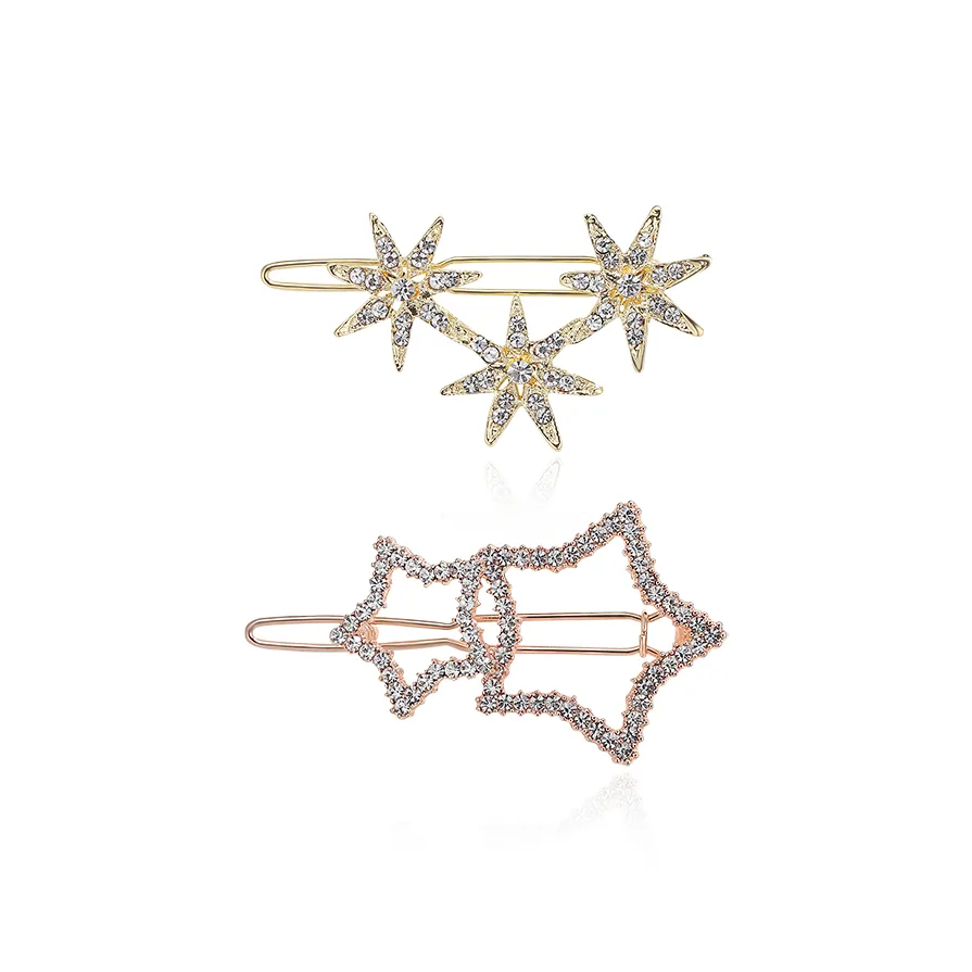 Yiru Сплав Гальванизированный Искусственный хрусталь Искусственный жемчуг Заколка для волос Edge Нижняя заколка Женские