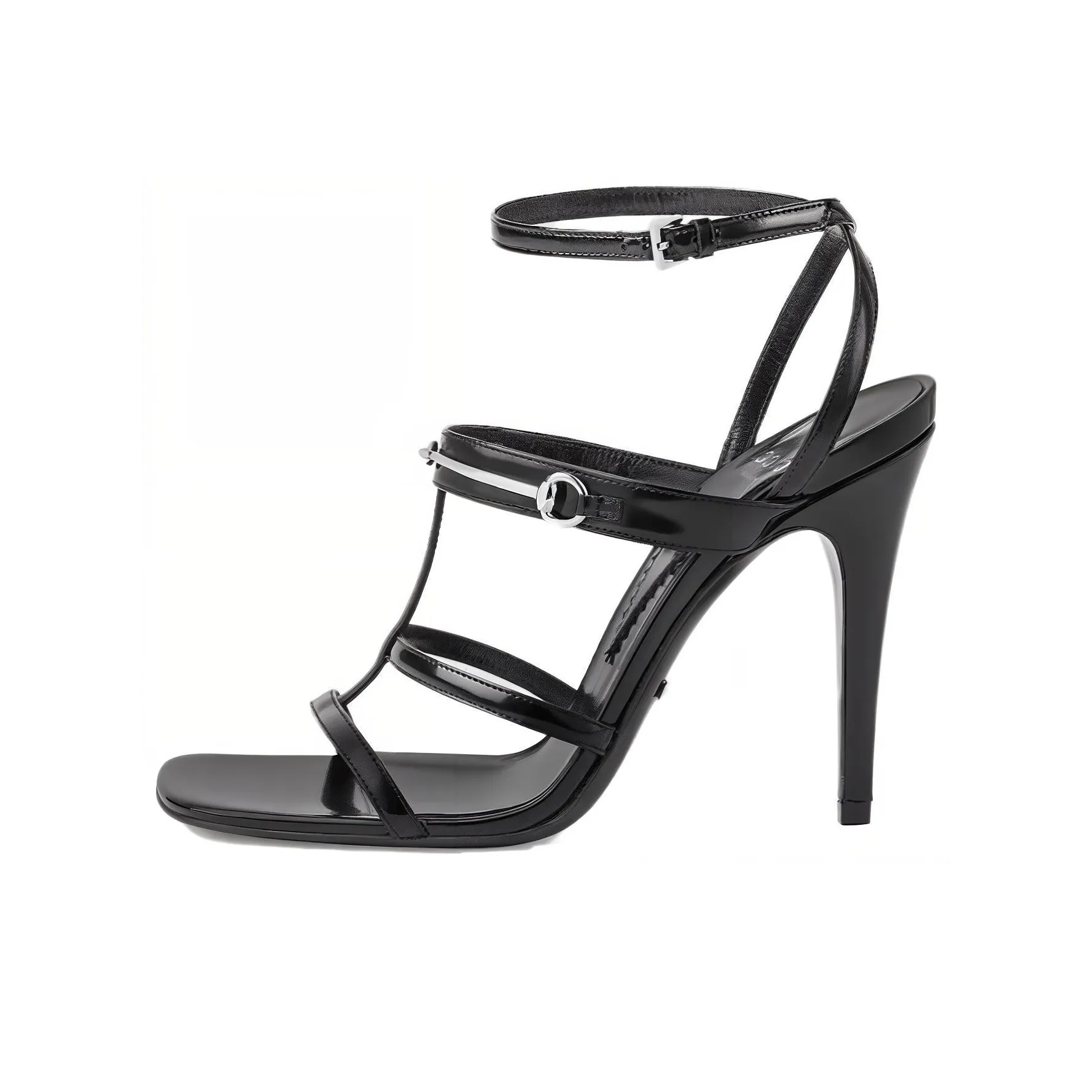 GUCCI Horsebit 105mm Strappy Leather Sandals