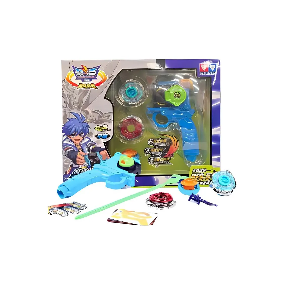 AULDEY Hurricane Warrior Gold Flame GALE Sky Wing Toys