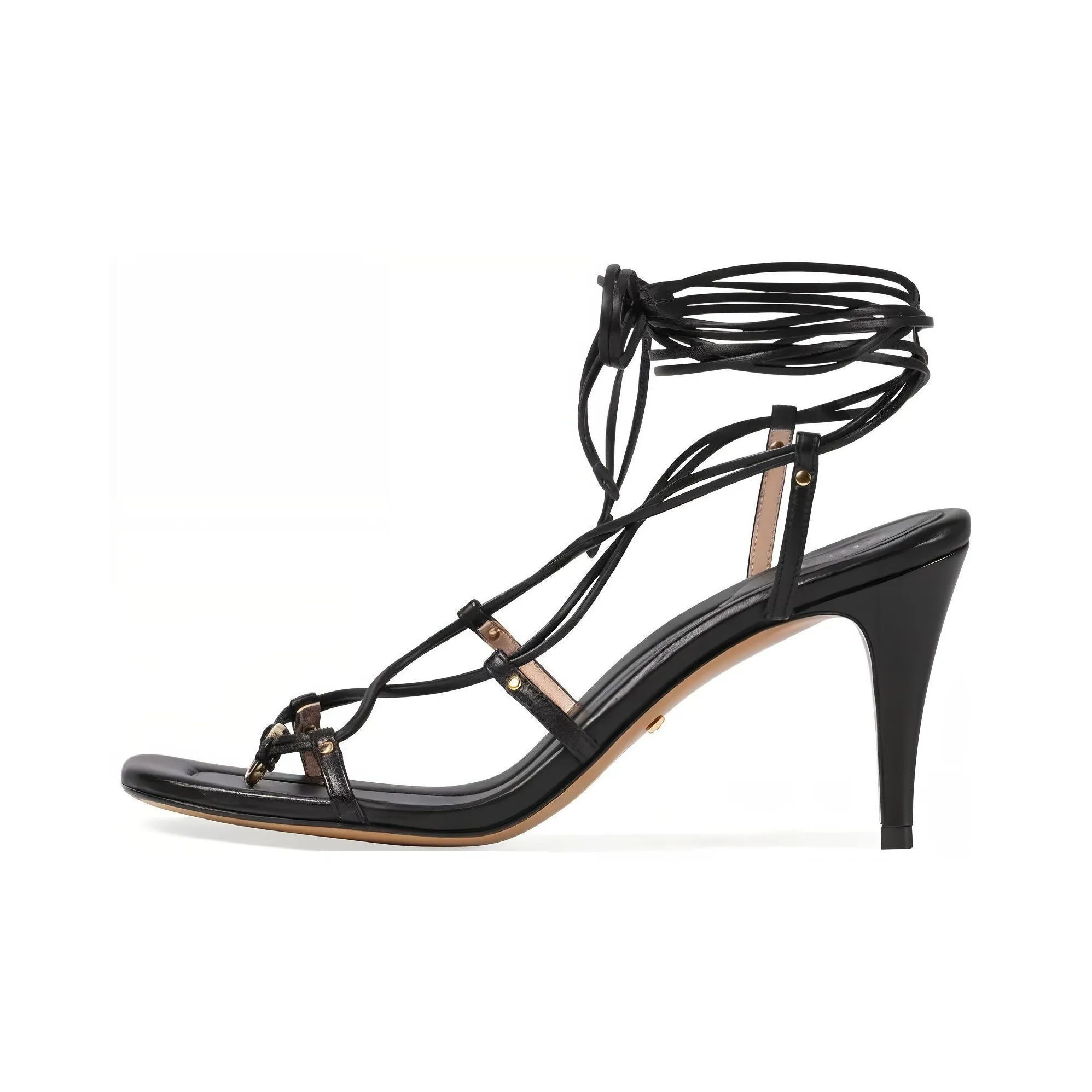 GUCCI Interlocking G One Strap Sandals Women's Black
