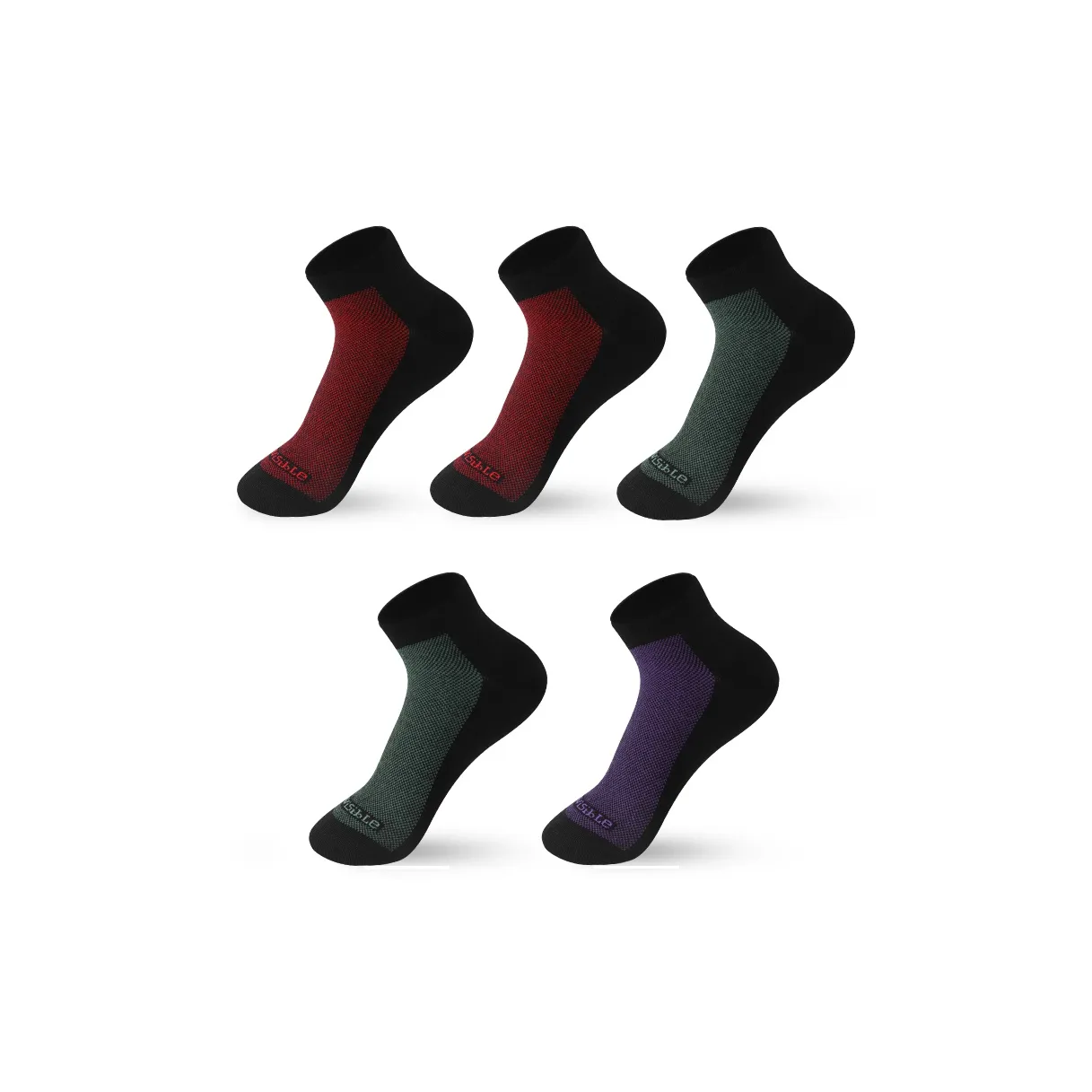 INVISIBLE Низкие носки для мужчин упаковка из 5 пар