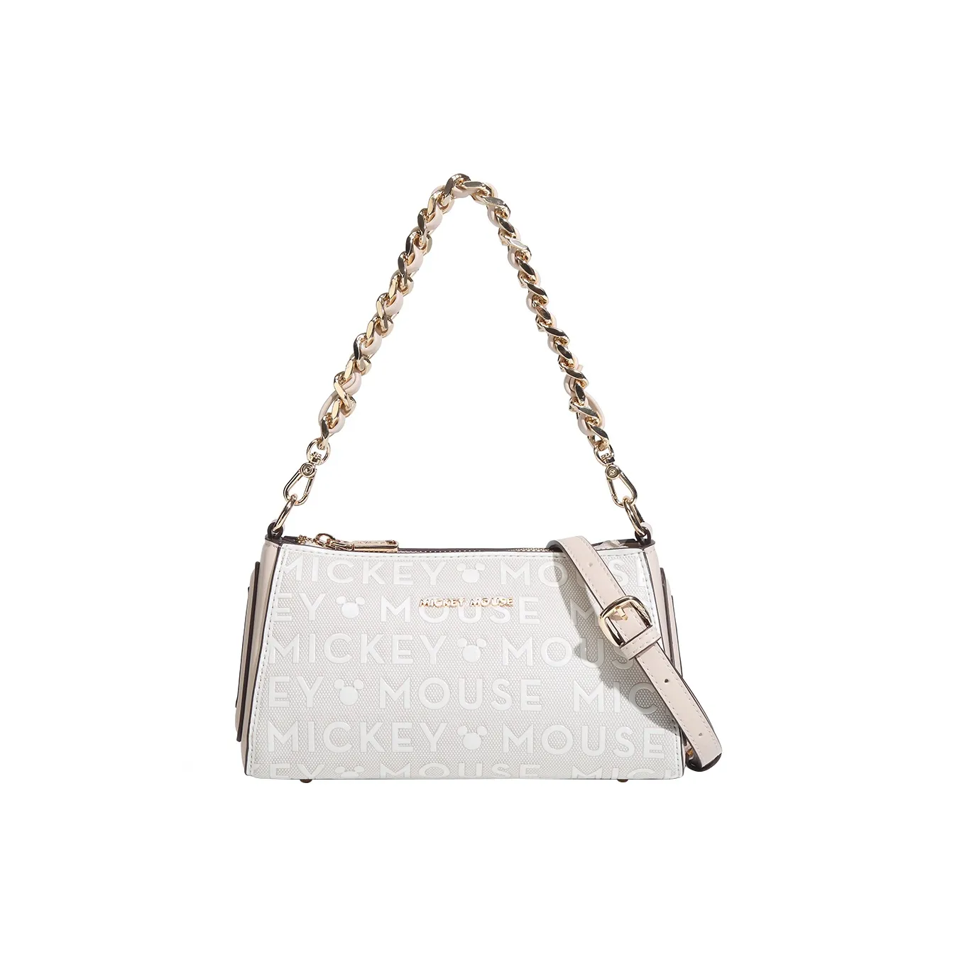 Disney Mickey Series ПУ (полиуретан) Сумка через плечо Сумка на плечо Портативная Сумка Обычная Женская Розовая Белая