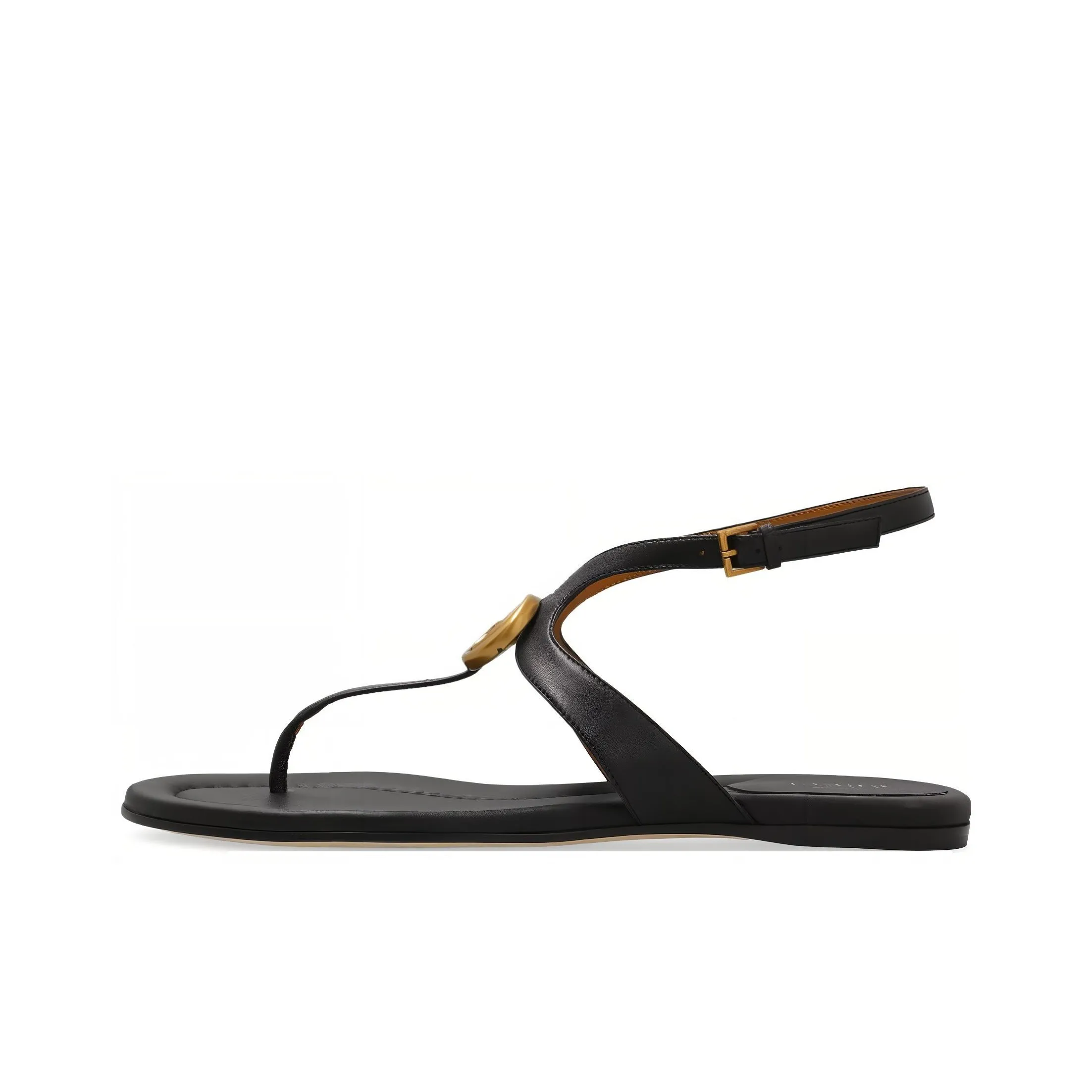 gucci cuff Double G Leather Thong Sandals