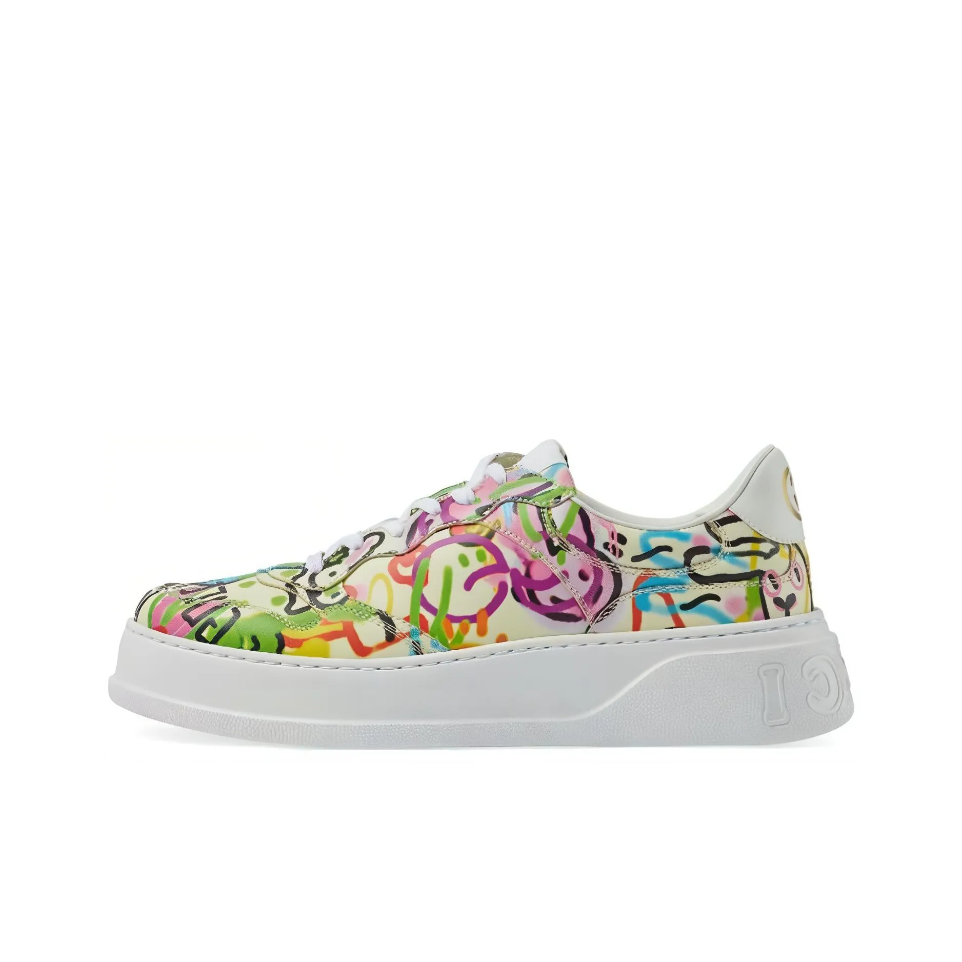 GUCCI Platform Trainer 'Year Of The Rabbit   Graffiti Print'