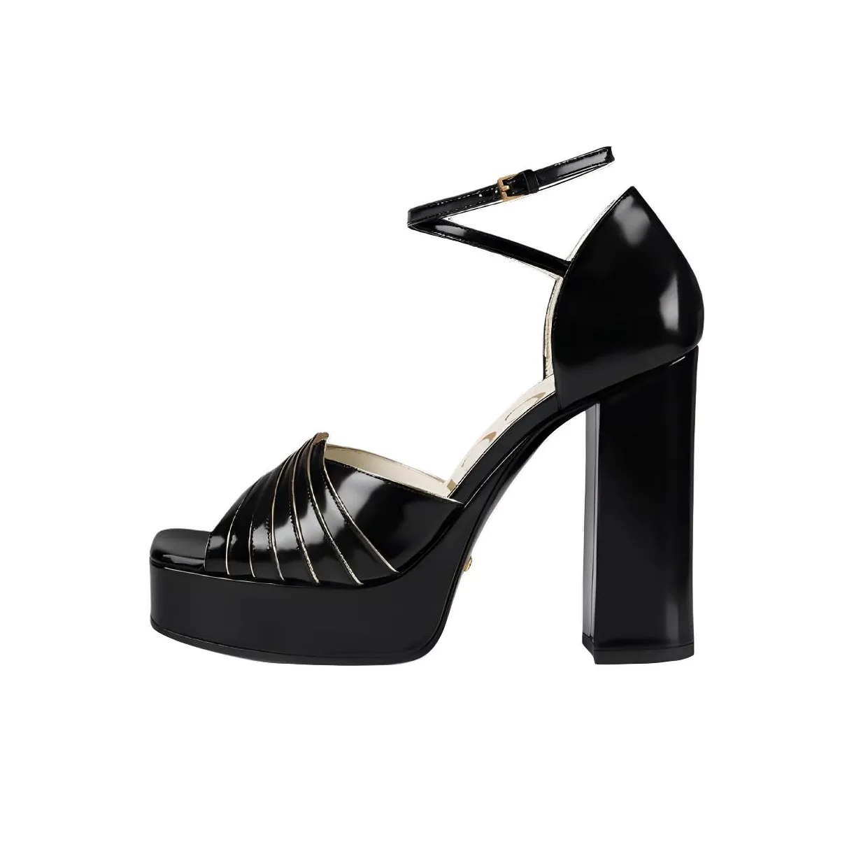 GUCCI One Ремешок Сандалии Женские Черные