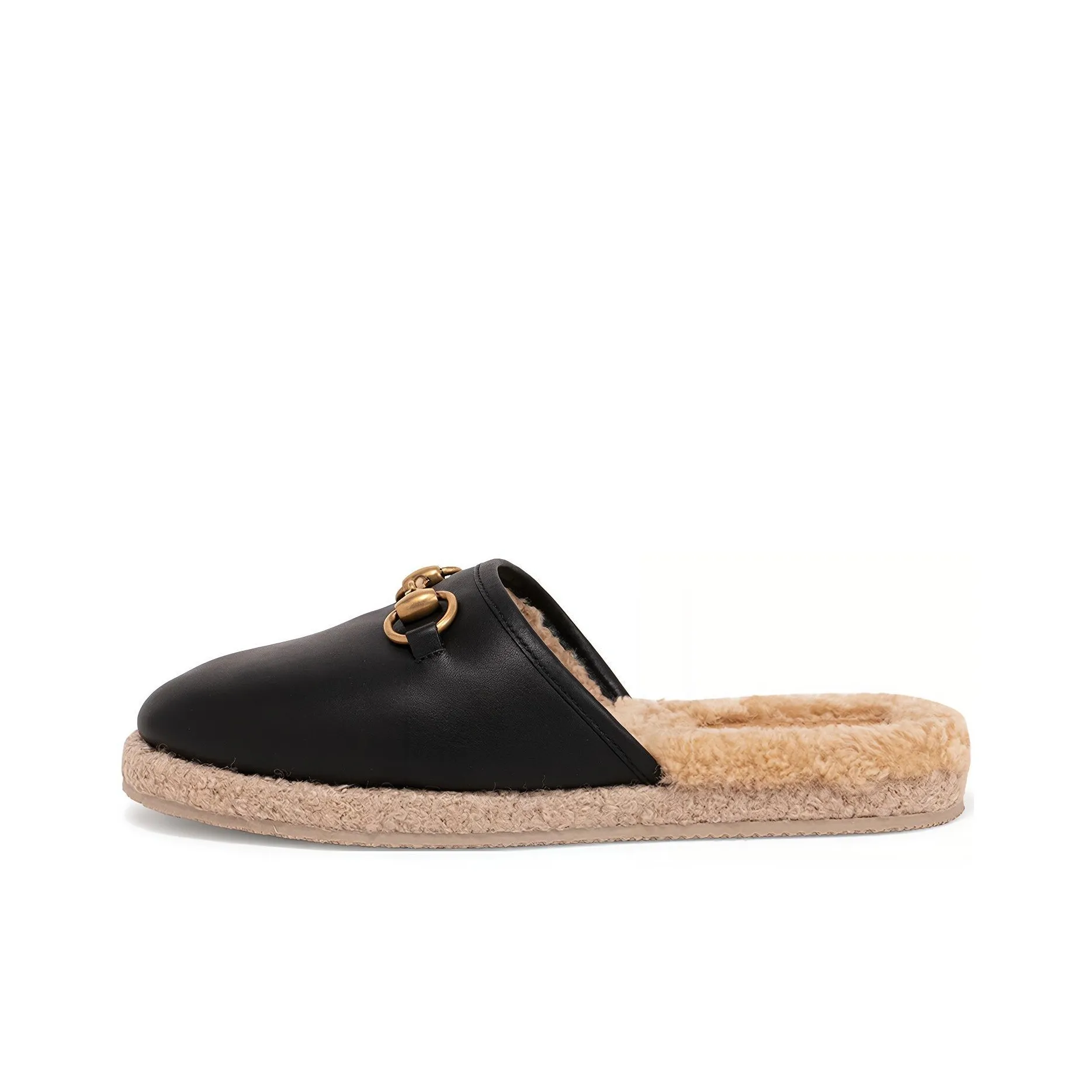 GUCCI Horsebit Closed Toe Slippers Women's
