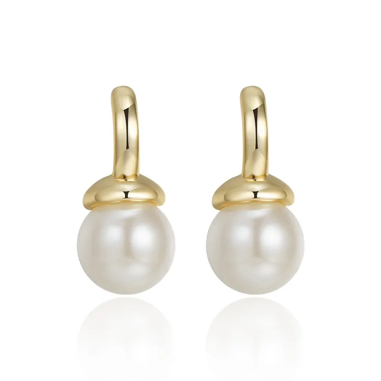 Yiru Медные серьги-кольца из серебра S925 с застежкой-гвоздиком женские