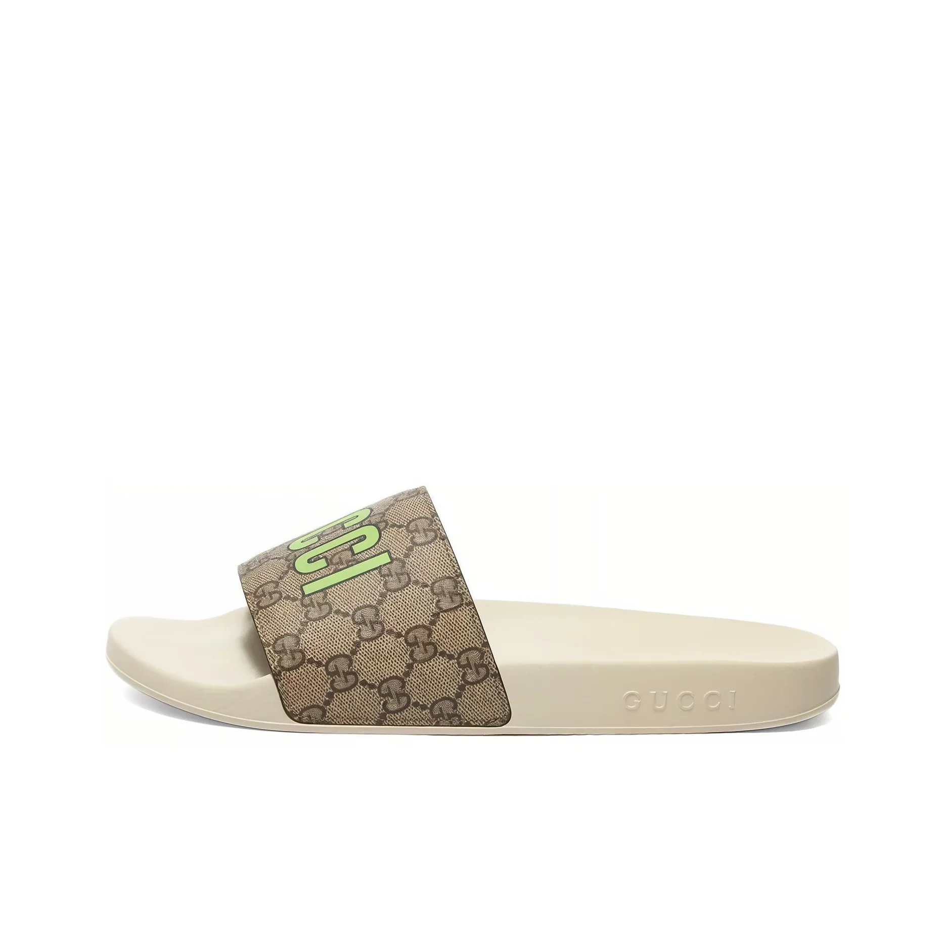 GUCCI GG Supreme Slide Sandals "Strawberry" Women's