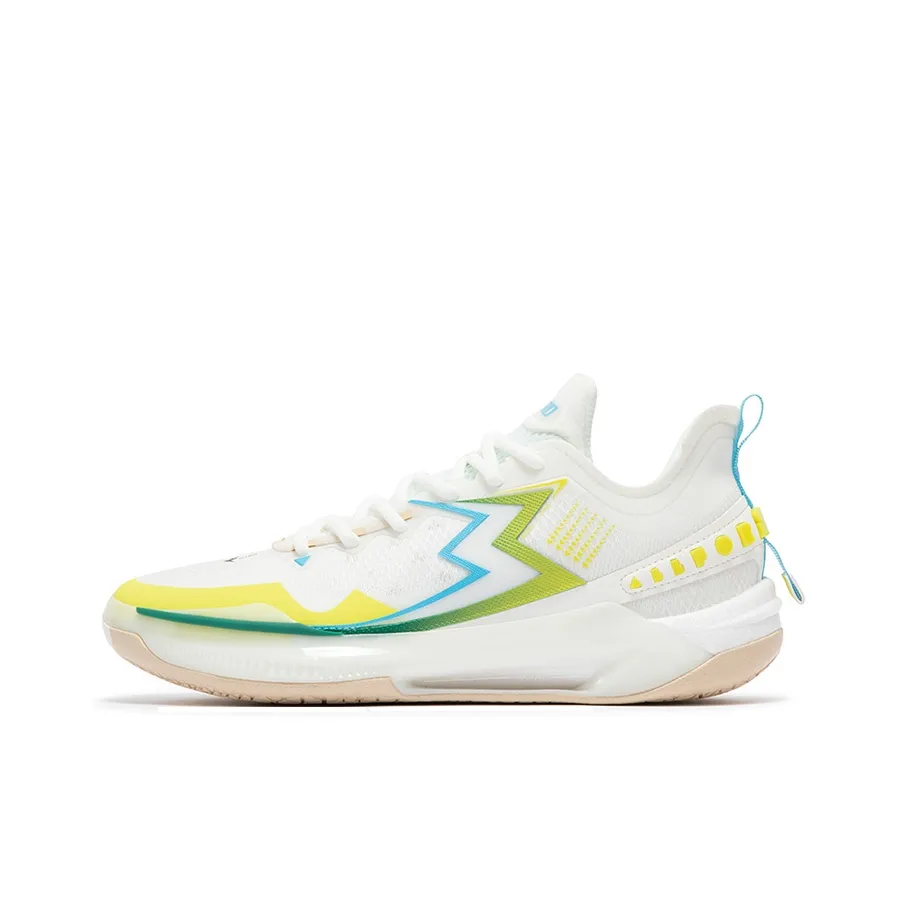 361° BIG3 5.0 Quick PRO Basketball Shoes Men's Low Top Feather White/Malt Light Brown
