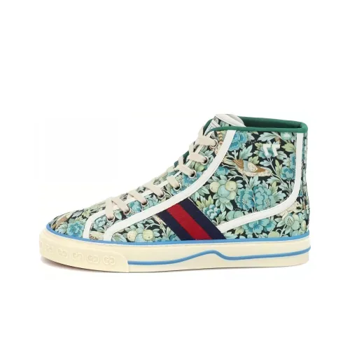 GUCCI Tennis 1977 Кроссовки для скейтбординга Высокие Зеленые Женские