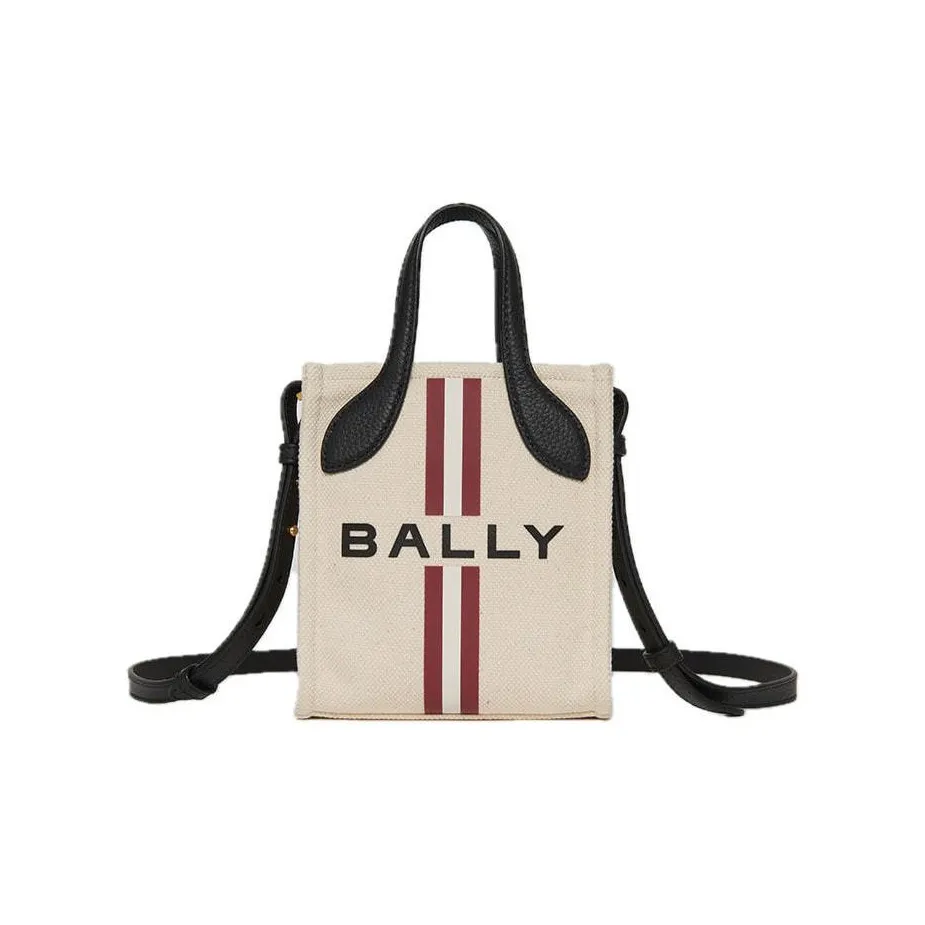 BALLY Сумка Tote из ткани и коровьей кожи сумка для покупок сумка через плечо маленькая сумка женская натуральная