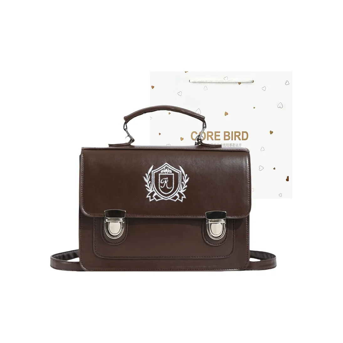 CORE BIRD ПУ (полиуретан) Рюкзак Женские Черный кофейный Розовый