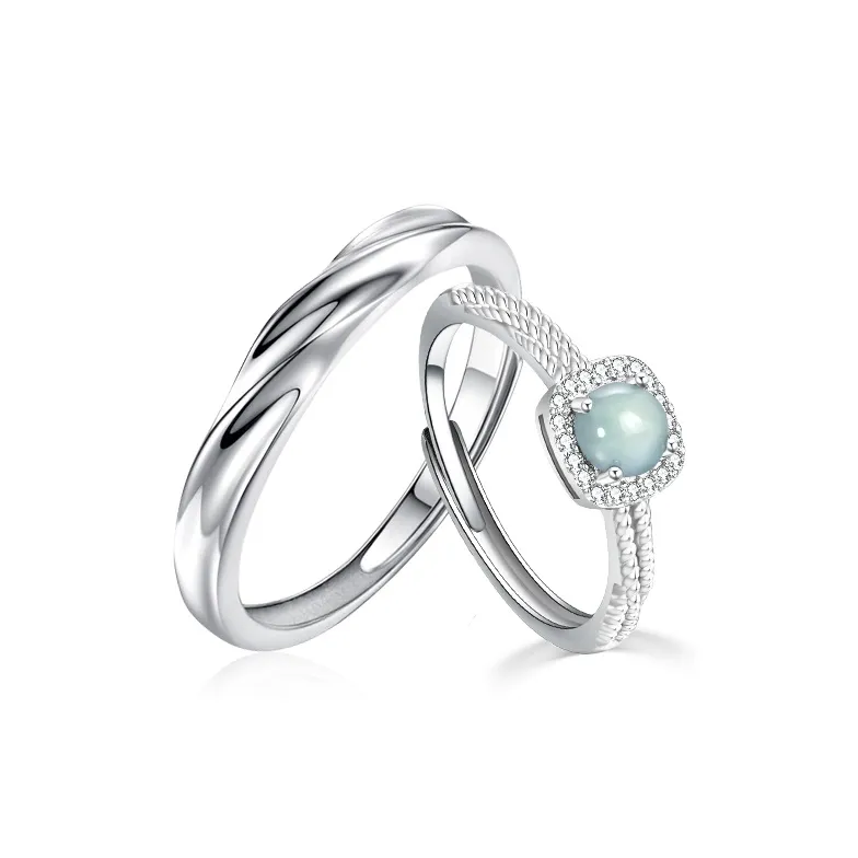 Emerald Dynasty Glutinous Jade Jadeite Rings Unisex