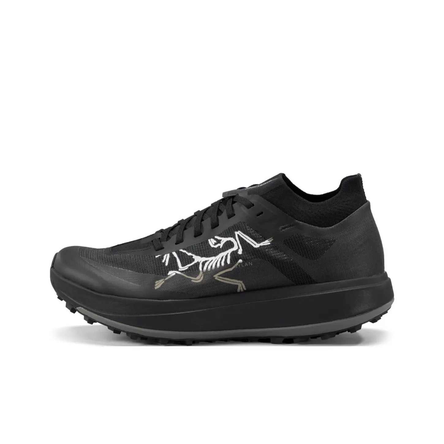 Arcteryx SYLAN Устойчивый к истиранию MID Trail Бег Marathon Training Бег на длинные дистанции Обувь Мужской Черный