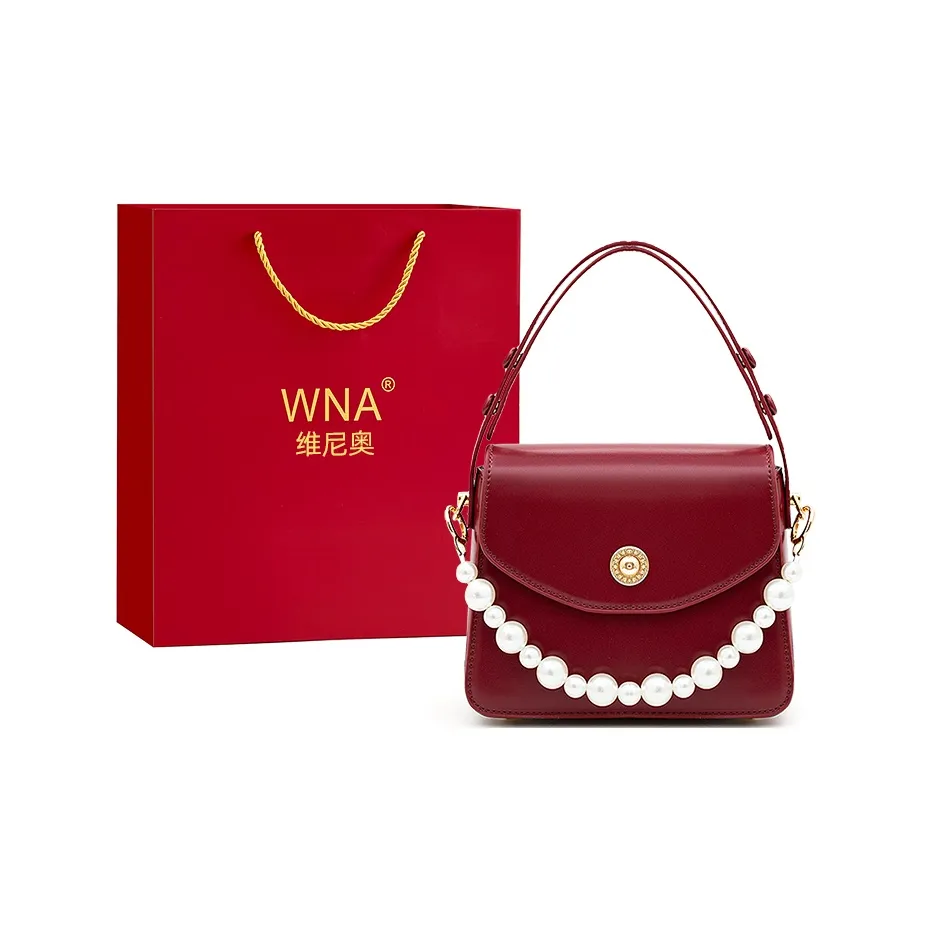 Vigno Сумка через плечо из синтетической кожи средний размер женская красная