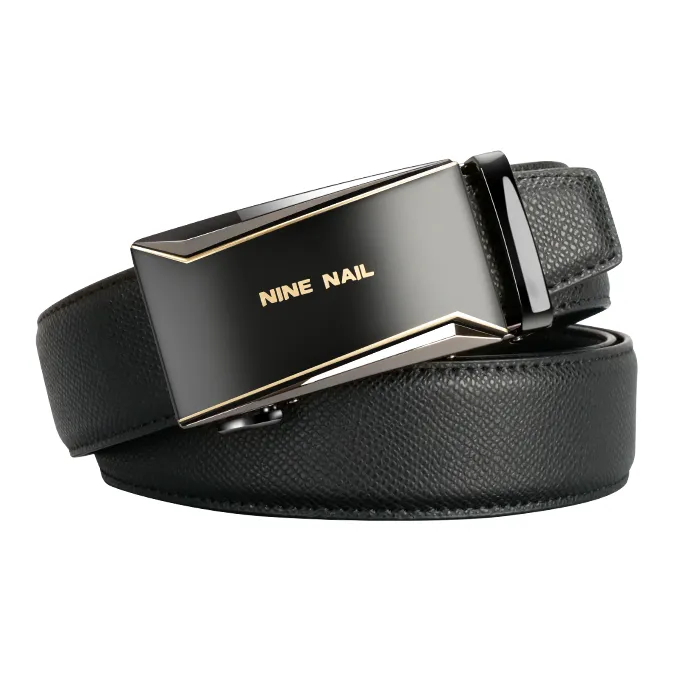 NINE NAIL Nine Секция Stud Классический Юность Коровья кожа Ремни Мужской Ширина 3,5 см