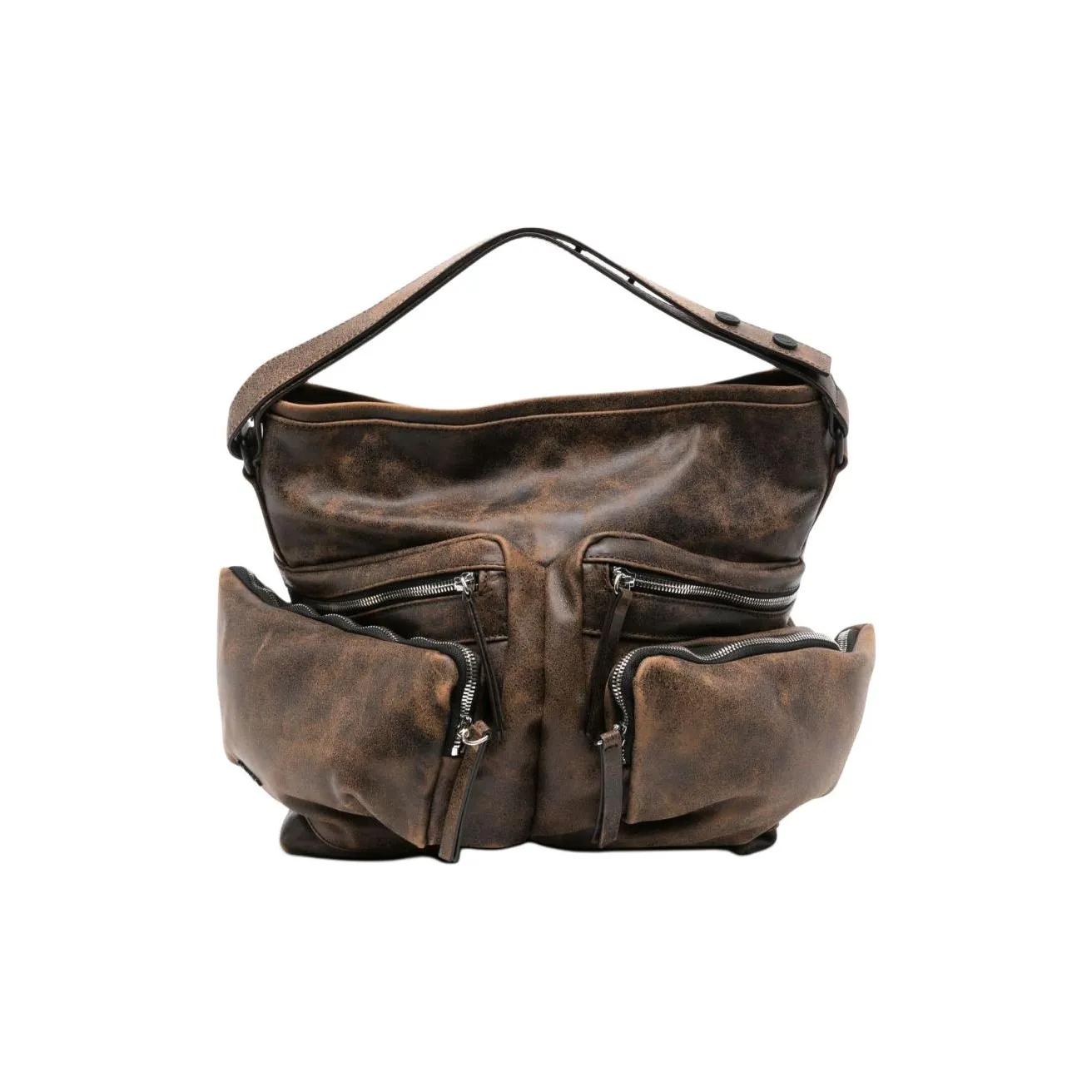 Vic Matie Distressed Shoulder Bag