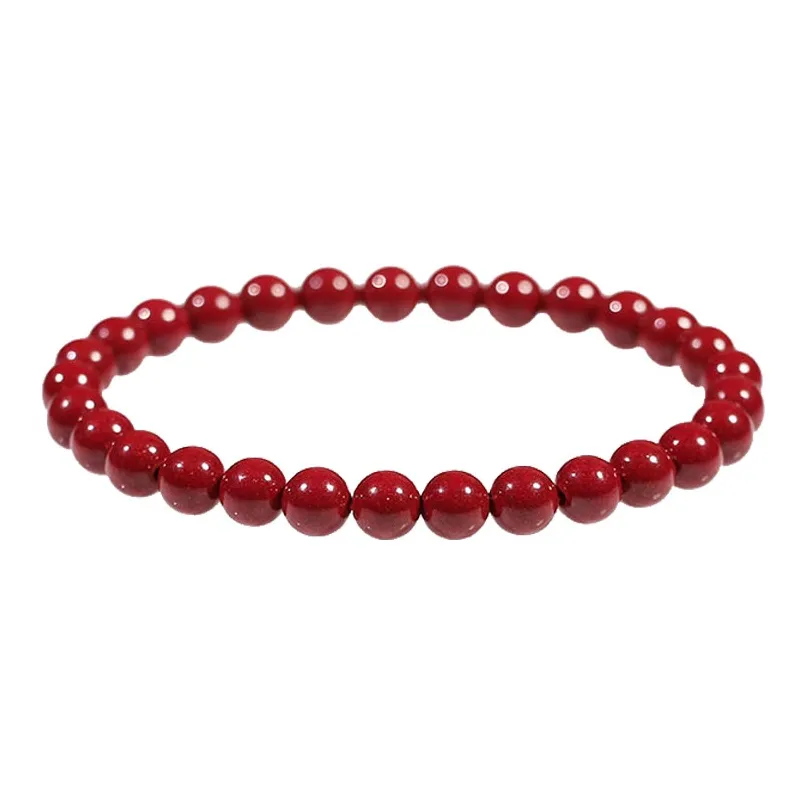 Love Cinnabar Jade Bracelets Women's