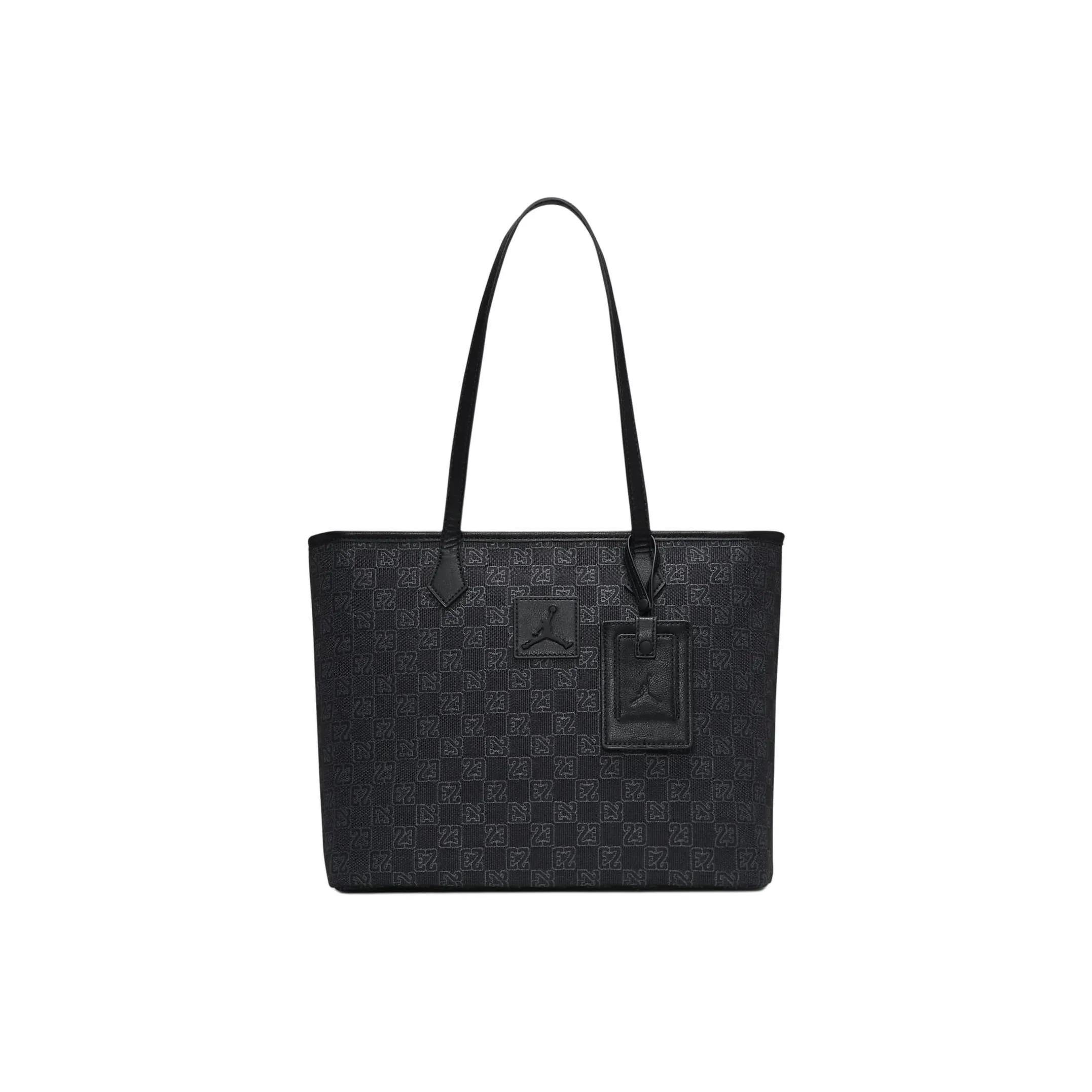 Jordan Monogram Polyester Tote Bag Shopping Bag Shoulder Bag Handbag Men's Black