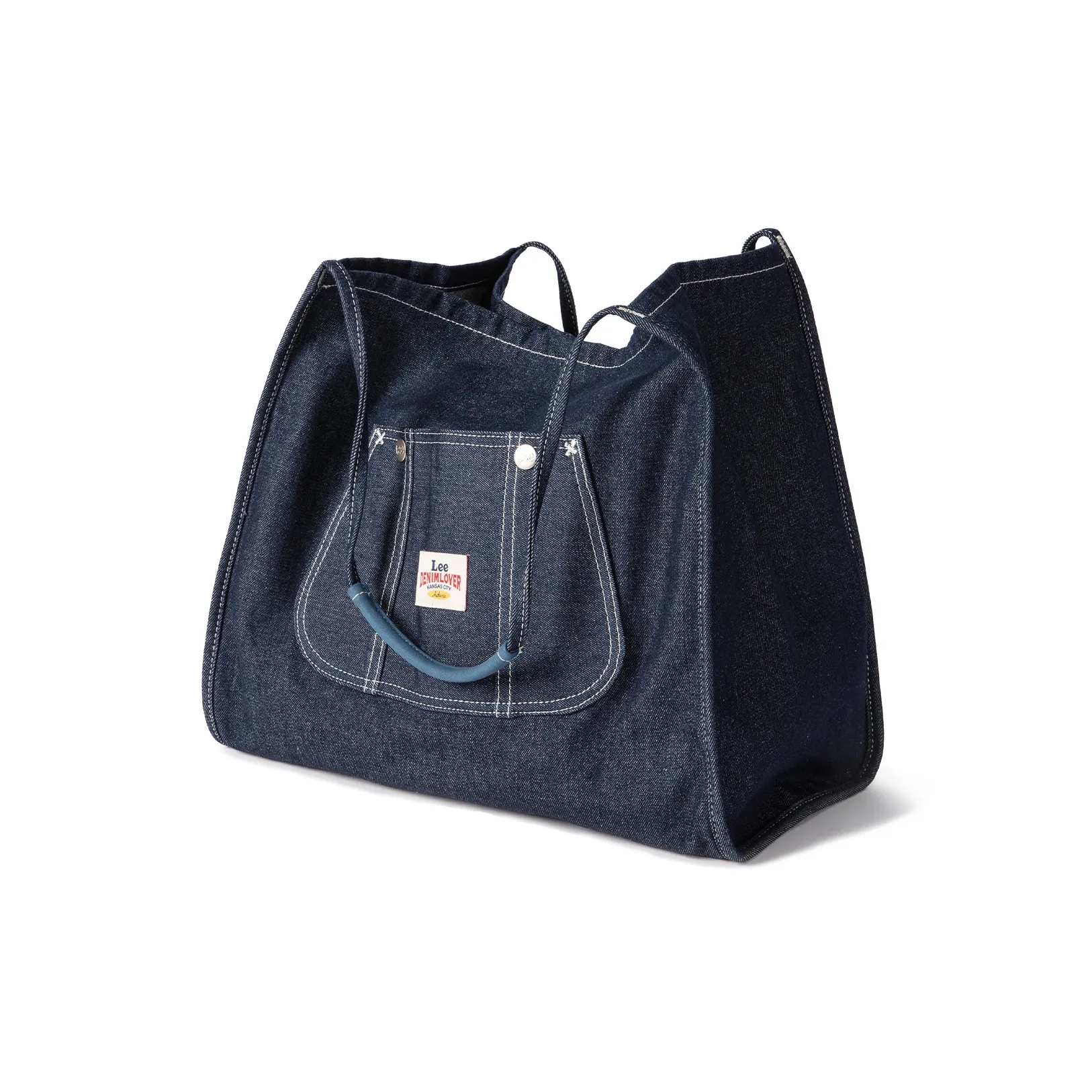 Сумка Lee Co-Branded Model Denim Сумка через плечо Сумка для покупок Женская Джинсовый синий Экрю