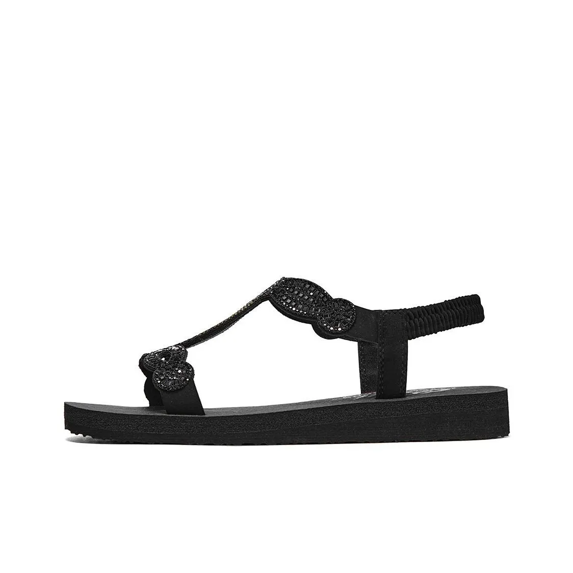 Skechers Cali One Strap Sandals Women's All Black