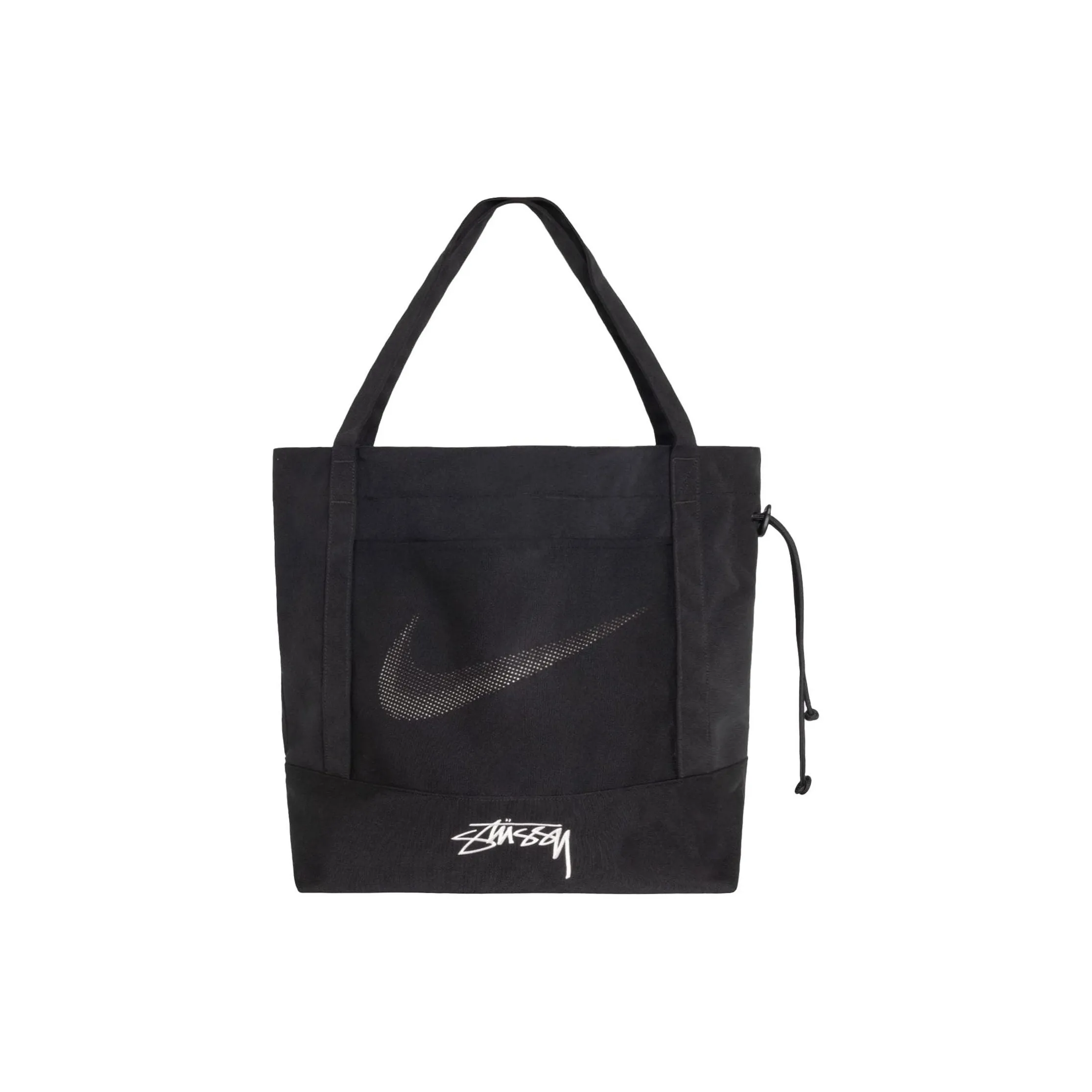 Nike X Stussy Cotton Regular Tote Bag Handbag Unisex Black