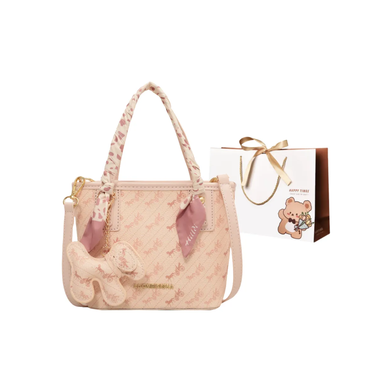 ERANGBEAR ПУ (полиуретан) Сумка через плечо Женская Розовый Экрю Синий