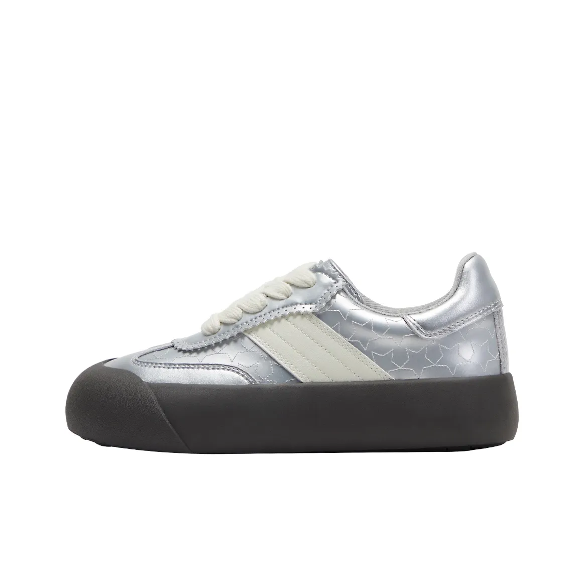 GOOD BAI Low Top Skateboard Shoes Unisex Starry Silver