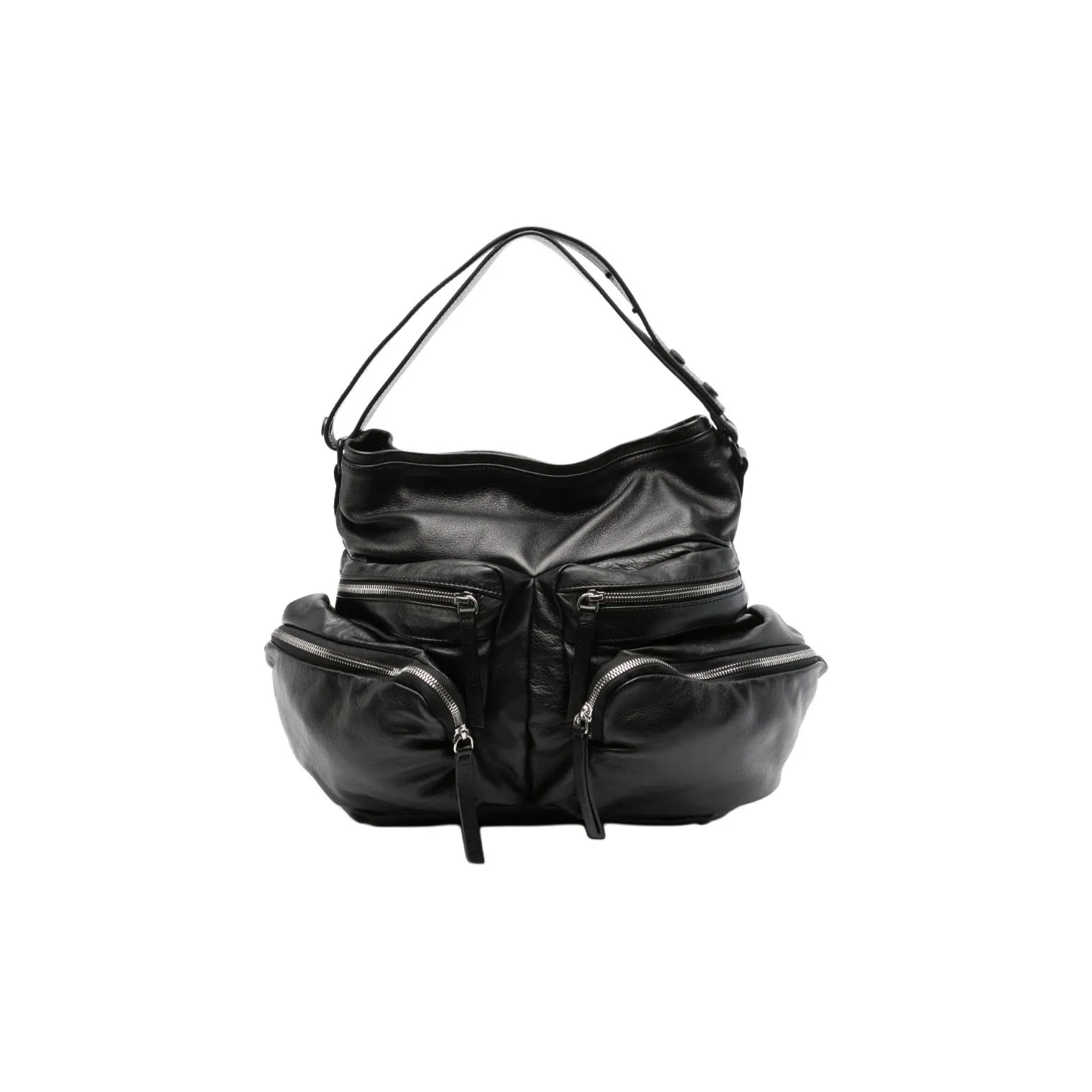Vic Matie Leather Shoulder Bag