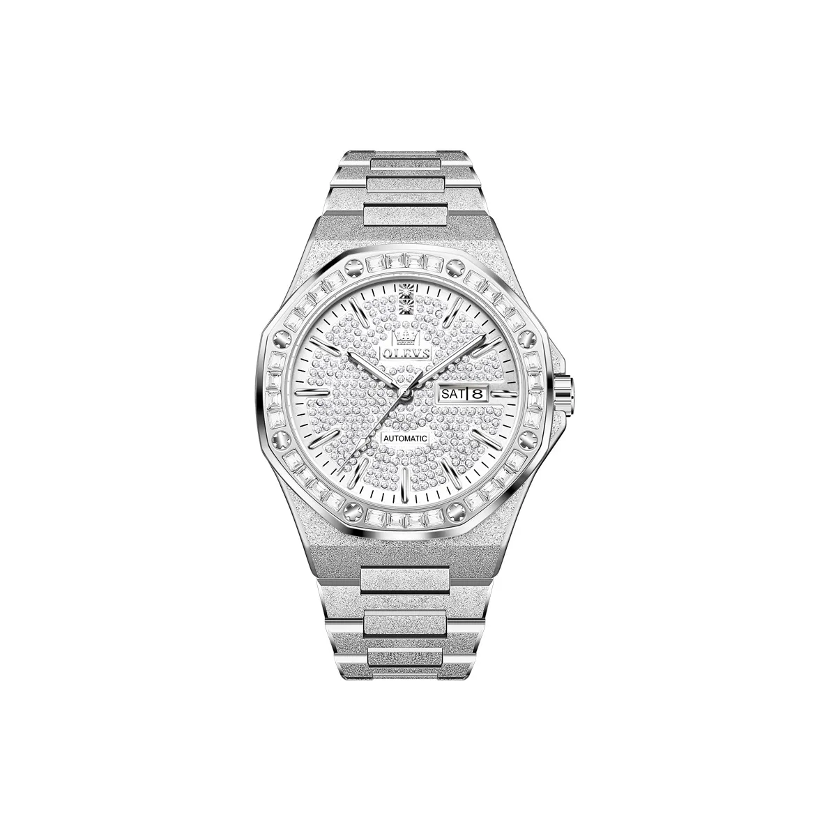OLEVS Radiant Collection Mechanical Movement Watch Men's Watches Silver Dial