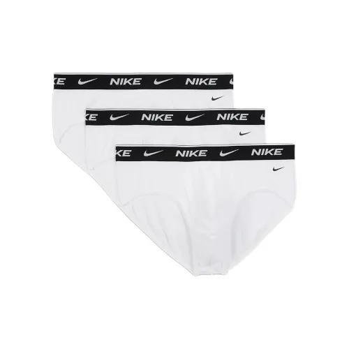NIKE Dri Fit Essential Эластичные 3 шт Белые Мужские Трусы