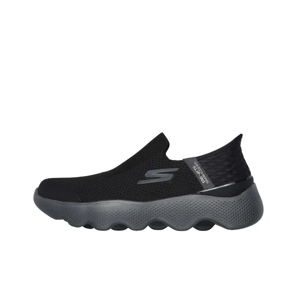 Skechers Go Walk Massage Fit Low Top Casual Shoes Men's Black