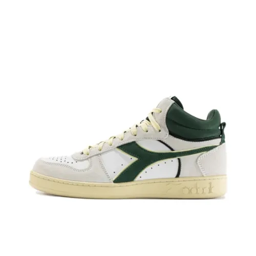 Diadora Magic Basket Кроссовки для скейтбординга MID Топ Белый/Яшмовый Унисекс