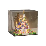 (라지 사이즈 - 라이트 Display 버전) 플라워 캐슬 958pcs (색상 선물 포장 포함)