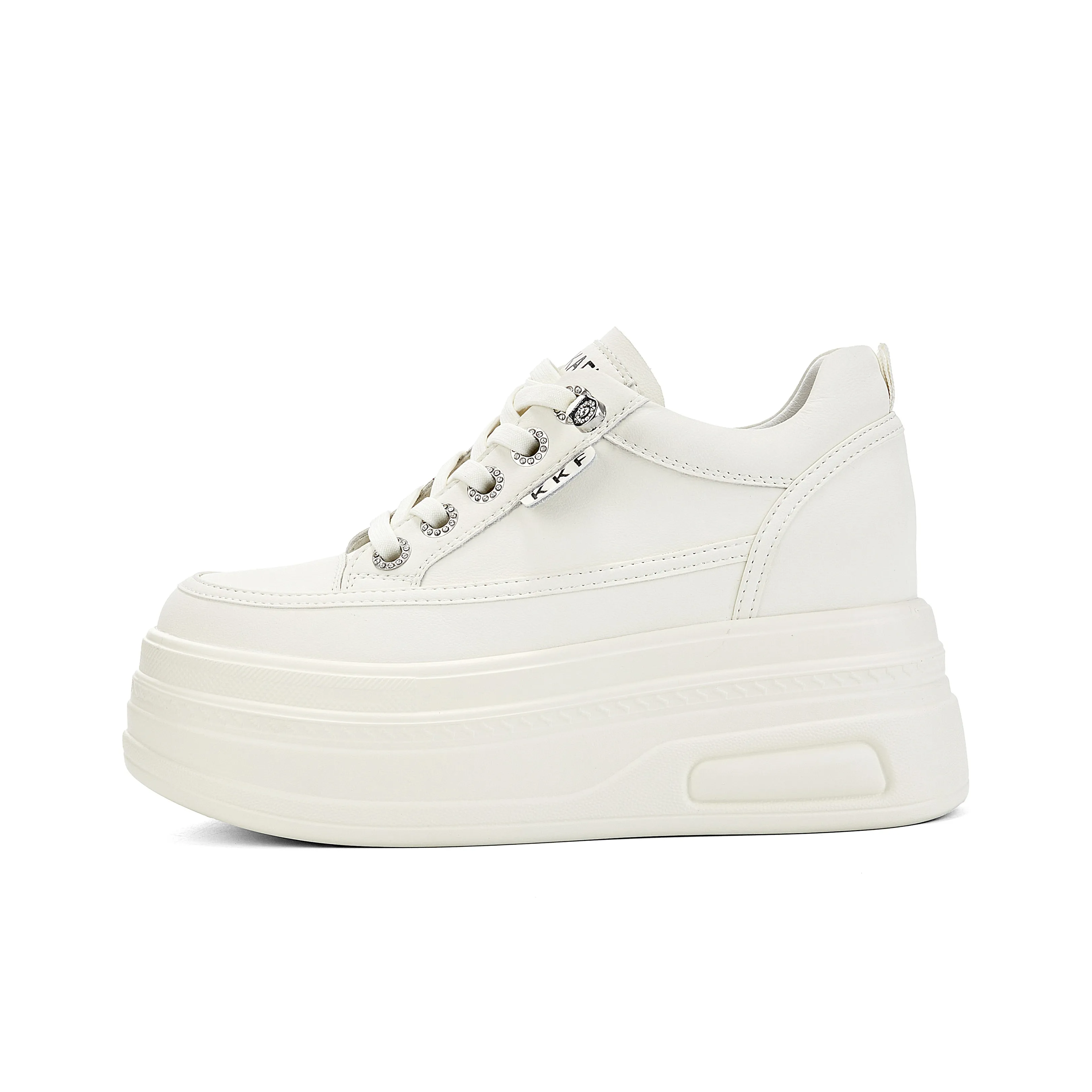 KEKAFU Cushioning Support Height Increasing Low-Top Casual Shoes Women's