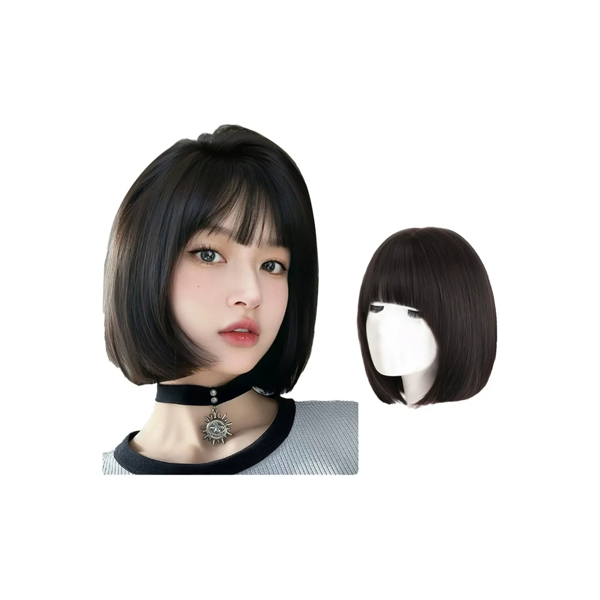 GLUNA BOB Cut Короткие волосы Wave Hair Улучшенный Scalp